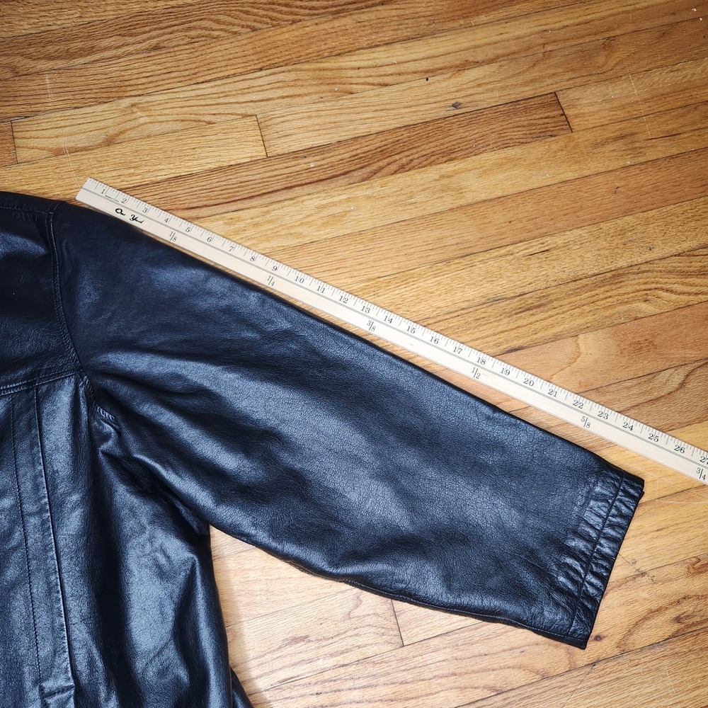 Vintage Wilsons M.Julian Leather Jacket Mens 3XL Black Full Zip Biker Pockets - Picture 15 of 16